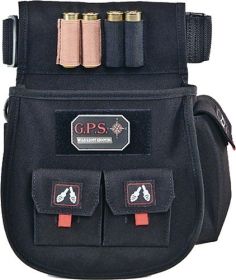 GPS DELUXE SHELL POUCH W/ TWIN POUCHES & WEB BELT BLK