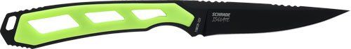 SCHRADE KNIFE ISOLATE CAPER FIXED 3" AUS-10 BLACK/GREEN