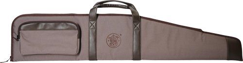 S&W GUN CASE 44" 600D W/ZIPPER SIDE POUCH BROWN