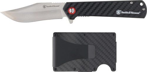 S&W KNIFE/WALLET COMBO CARBON FIBER HANDLE PROMO Q4 25'