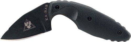 KA-BAR TDI KNIFE PLAIN EDGE 2.3125" W/SHEATH BLACK