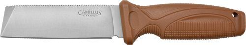CAMILLUS SWEDGE FIXED BLADE 4.3" SS BLADE NYLON BROWN