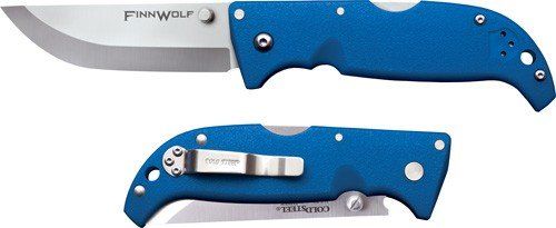 COLD STEEL FINN WOLF 3.5" BLUE CLIP FOLDER W/TRI-AD LOCK