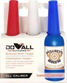 DO-ALL TARGET FACTORY BOTTLES W/CORD 3PK RED/WHITE/BLUE