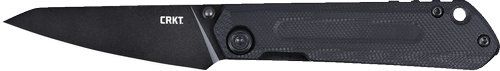 CRKT STRAIGHT 2.6" PLAIN EDGE BLACK/BLACK G10 D2!