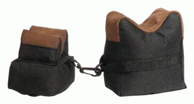 TOC BENCH BAG 2-PC SET BLACK FABRIC/TAN LEATHER