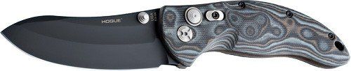 HOGUE EX-04 4" FOLDER UPSWEPT BLADE G-10, G-MASCUS BLK/GREY!