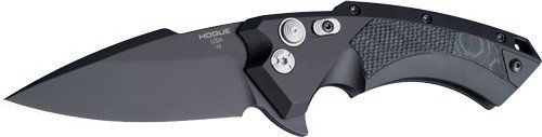 HOGUE X5 3.5" FOLDER SPEAR POINT BLADE ALUM/G-MASCUS BLK