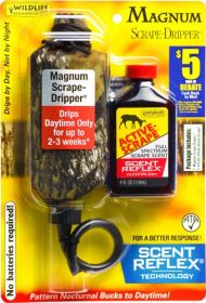 WRC DEER LURE ACTIVE SCRAPE/ SCRAPE DRIPPER COMBO 4FL OZ