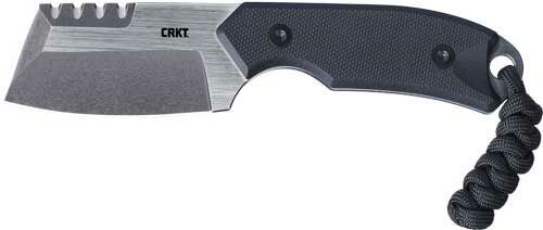 CRKT RAZEL COMPACT SILVER FIXED 2.32" BLACK W/SHEATH