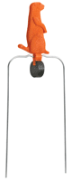 CHAMPION DURA-SEAL TARGET 7" PRAIRIE DOG SPINNER ORANGE