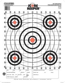 CHAMPION SCOREKEEPER, 100 YD SIGHT IN ORANGE/BLACK 12-PACK