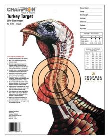 CHAMPION LIFE SIZE TURKEY TRGT PAPER 12-PK