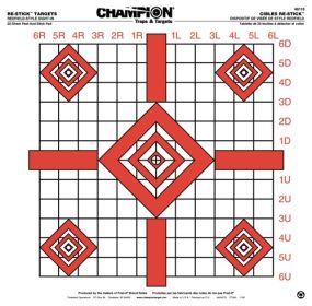 CHAMPION RE-STICK REDFIELD SIGHT IN SELF-ADHESIVE 25PK