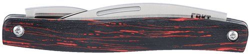 CRKT FOREBEAR DUAL BLADE FOLDER SLIP JOINT RED/BLACK
