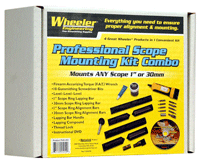 WHEELER COMPLETE SCOPE MOUNTING KIT 1" AND 30MM