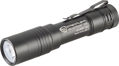 STREAMLIGHT MEGASTREAM USB FLASHLIGHT RECHARGEABLE BLACK