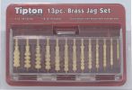 TIPTON 13-PIECE BRONZE SOLID BRASS JAG SET W/STORAGE CASE