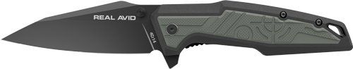 REAL AVID RAV-1 KNIFE MANUAL 3.25" BLADE GREEN/BLACK