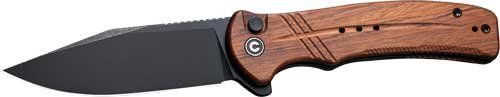CIVIVI KNIFE COGENT 3.47" WOOD /STONEWASH BUTTON LOCK