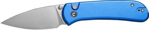 CIVIVI KNIFE QUIBIT 2.98" BLUE /SATIN FINISH BUTTON LOCK