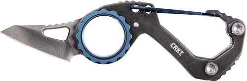 CRKT COMPANO SHEEPSFOOT 1.44" CARABINER BLACK/SS FOLDER