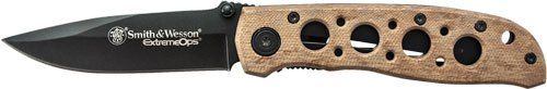 S&W KNIFE EXTREME OPS 3.2" BLADE BLACK/DESERT CAMO HANDLE
