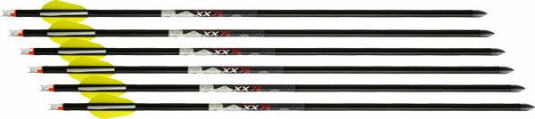 WICKED RIDGE XBOW ARROW XX75 20" ALUMINUM ALPHA NOCK 6PK