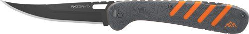 OUTDOOR EDGE RAZOR HTX 5" FOLDER GRAY/ORANGE W/BLADE POD