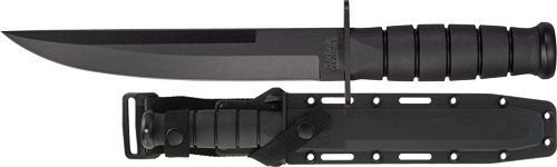 KA-BAR MODIFIED TANTO 8" PLAIN EDGE BLADE W/HARD PLASTIC SHTH
