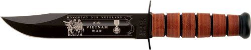 KA-BAR USMC VIETNAM 7" W/ LEATHER SHEATH USMC!