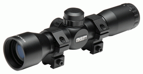 CRICKETT 4X32MM SCOPE MIL-DOT W/RINGS BLACK MATTE