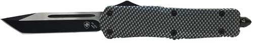 TEMPLAR KNIFE LARGE OTF CARBON FIBER 3.5" BLACK TANTO