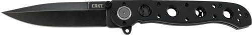 CRKT M16-02DB 3.5" PLAIN EDGE D2 STEEL BLK W/DEADBOLT AST