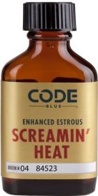 CODE BLUE DEER LURE ENHANCED ESTRUS SCREAMIN HEAT 1FL OZ.