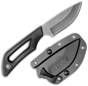 OUTDOOR EDGE PIVOT 2.5" FIXED DP PNT BLCK/STNWSH SS W/SHEATH