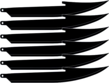 OUTDOOR EDGE 5" REPLACEMENT BLADES 6-PACK BONING/FILLET