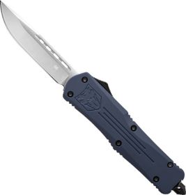 COBRATEC SMALL FS3 OTF NYPD BLUE 3" D2 DROP POINT