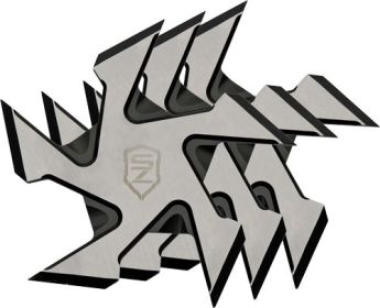 SZCO SIERRA ZULU 4" BUZZSAW THROWING STAR SET 3PACK W/SHTH