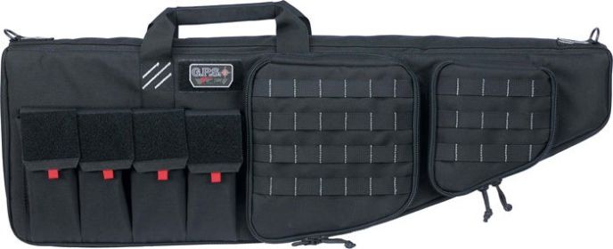 GPS TACTICAL AR CASE 35" BLACK W/ HANDGUN HOLDER