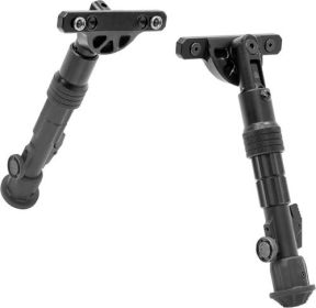 UTG BIPOD RECON FLEX KEYMOD MATTE BLK CENTER H 5.7"-8"