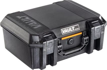 PELICAN VAULT LARGE PISTOL CASE W/ FOAM BLACK