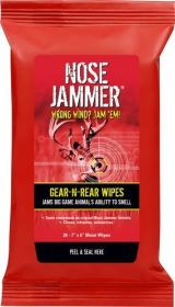NOSE JAMMER GEAR AND REAR WIPES 7"x6" 20 WIPES PER PACK