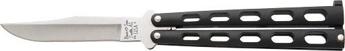 Bear & Son Butterfly Knife (Option: 3.58" Black/Ss Clip Point)