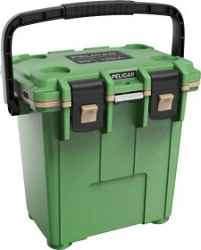 PELICAN COOLERS IM 20 QUART ELITE (Option: Hunter Green/Tan Leg Cut Out!)