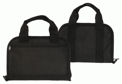 TOC TACTICAL PISTOL CASE (Option: 11" Black W/Magazine Pockets)