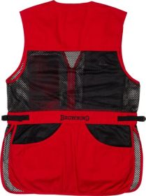 BROWNING MESH SHOOTING VEST (Option: R-Hand Sm Black/Red Trim)