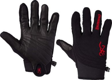 BROWNING ACE SHOOTING GLOVES (Option: Small Black/Red Trim)