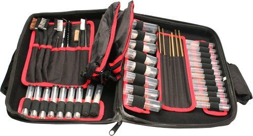 GUNMASTER UNIVERSAL SOFT SIDE GUN CLEANING KIT 68 PCS. (Option: Gun Cleaning Kit 68 Pcs.)