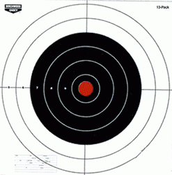 B/C TARGET EZE-SCORER PAPER 12" SIGHT-IN PAPER 13 TARGETS (Option: 12" Bull'S-Eye 13 Targets)